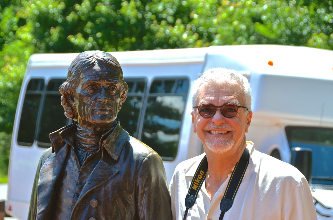 Miguel Perez with Thomas Jefferson